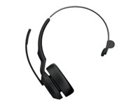 Jabra Evolve2 55 UC Mono - Micro-casque - sur-oreille - Bluetooth - sans fil - Suppresseur de bruit actif - USB-A - noir - certifié Zoom, Certifié pour Microsoft Teams, Cisco Webex Certified, Optimisé pour la CU, Certifié Alcatel-Lucent, Certifié Avaya, Certifié Unify, Certifié MFi, Certifié Google Meet, Certifié Amazon Chime, Certifié Google Fast Pair 25599-889-999