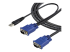 SVECONUS10 - StarTech.com Câble pour Switch KVM VGA avec USB 2 en 1 - Angle droit