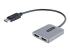 MST14DP122HD - StarTech.com Hub DisplayPort HDMI Double - Angle gauche