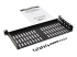 SRSHELF2P1USHRT - Eaton Tripp Lite Series SmartRack 1U Cantilever Fixed Rack Shelf - Angle gauche