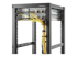 CMHOOK1UN - StarTech.com Anneau Métallique Gestion de Câbles Vertical pour Racks de Serveur 1U - Angle droit