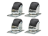 SRCASTER - Eaton Tripp Lite Series SmartRack Rolling Caster Kit, 4 pack - Retour