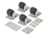 SRCASTER - Eaton Tripp Lite Series SmartRack Rolling Caster Kit, 4 pack - De face
