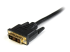 HDMIDVIMM6 - StarTech.com Câble HDMI vers DVI de 1,8 m, câble d'affichage DVI-D vers HDMI (1920 x 1200p), noir, adaptateur de câble HDMI mâle vers DVI-D mâle 19 broches, câble de moniteur numérique, M/M, lien unique - Gros plan