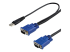 SVECONUS15 - StarTech.com Câble pour Switch KVM VGA avec USB 2 en 1 - Angle droit