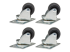 SRCASTER - Eaton Tripp Lite Series SmartRack Rolling Caster Kit, 4 pack - De face
