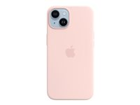 Apple - Coque de protection pour téléphone portable - compatibilité avec MagSafe - silicone - rose craie - pour iPhone 14 MPRX3ZM/A